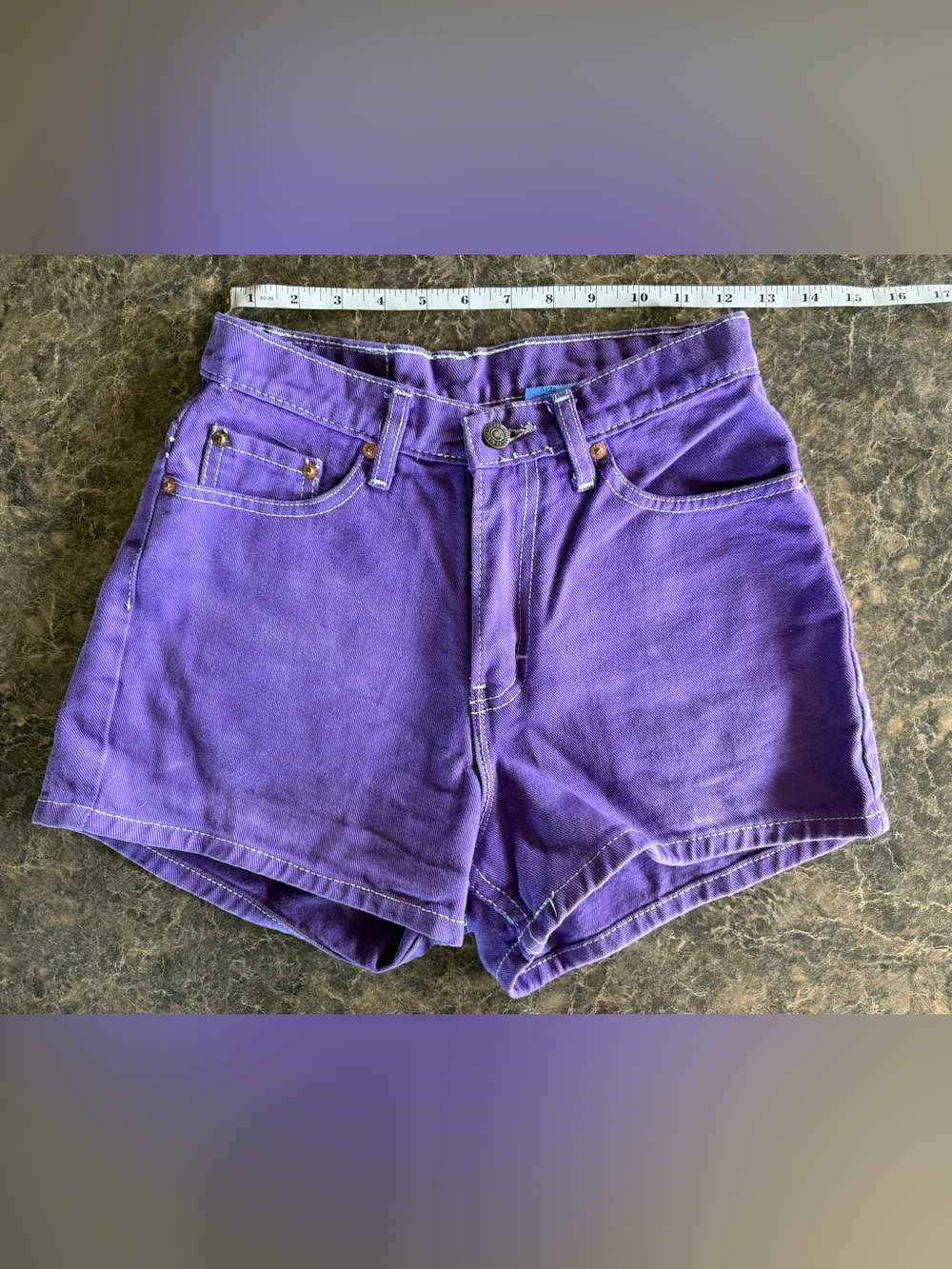 Jordache Purple Denim shorts - Picture 1 of 4